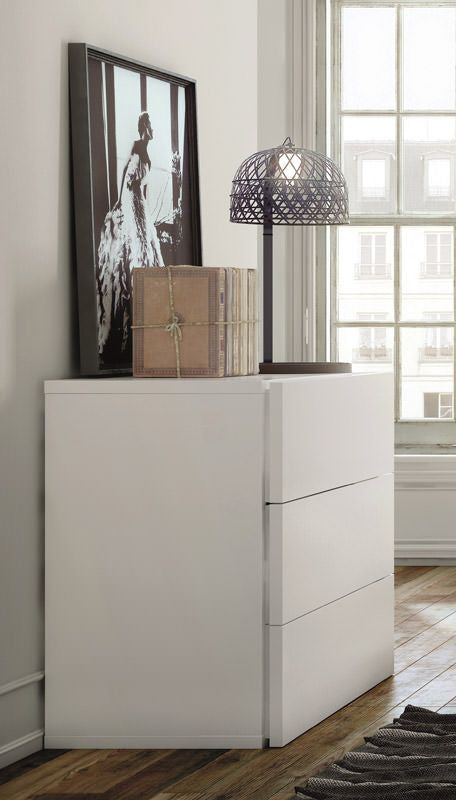 Temahome Aurora Chest - White W/3 -skuffer