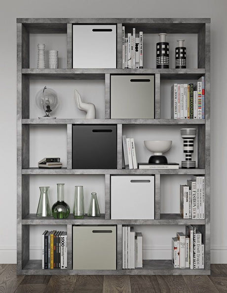 Temahome Berlin Shelf - Gray Concrete Look