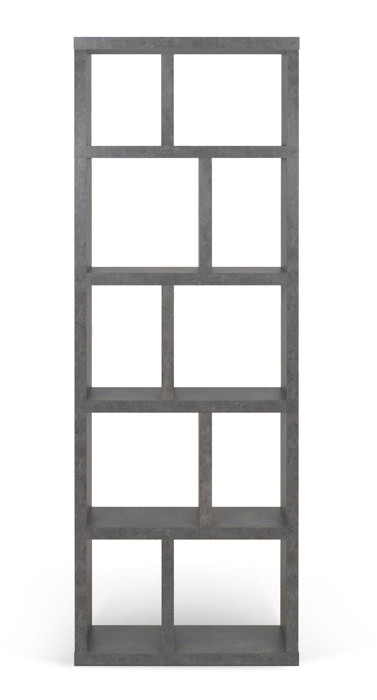 Temahome Berlin Shelf - Dark Concrete Grey, 198x70