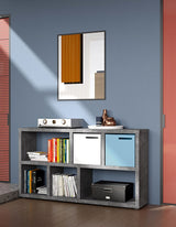 Temahome Berlin Shelf - Dark Concrete Grey Melamine