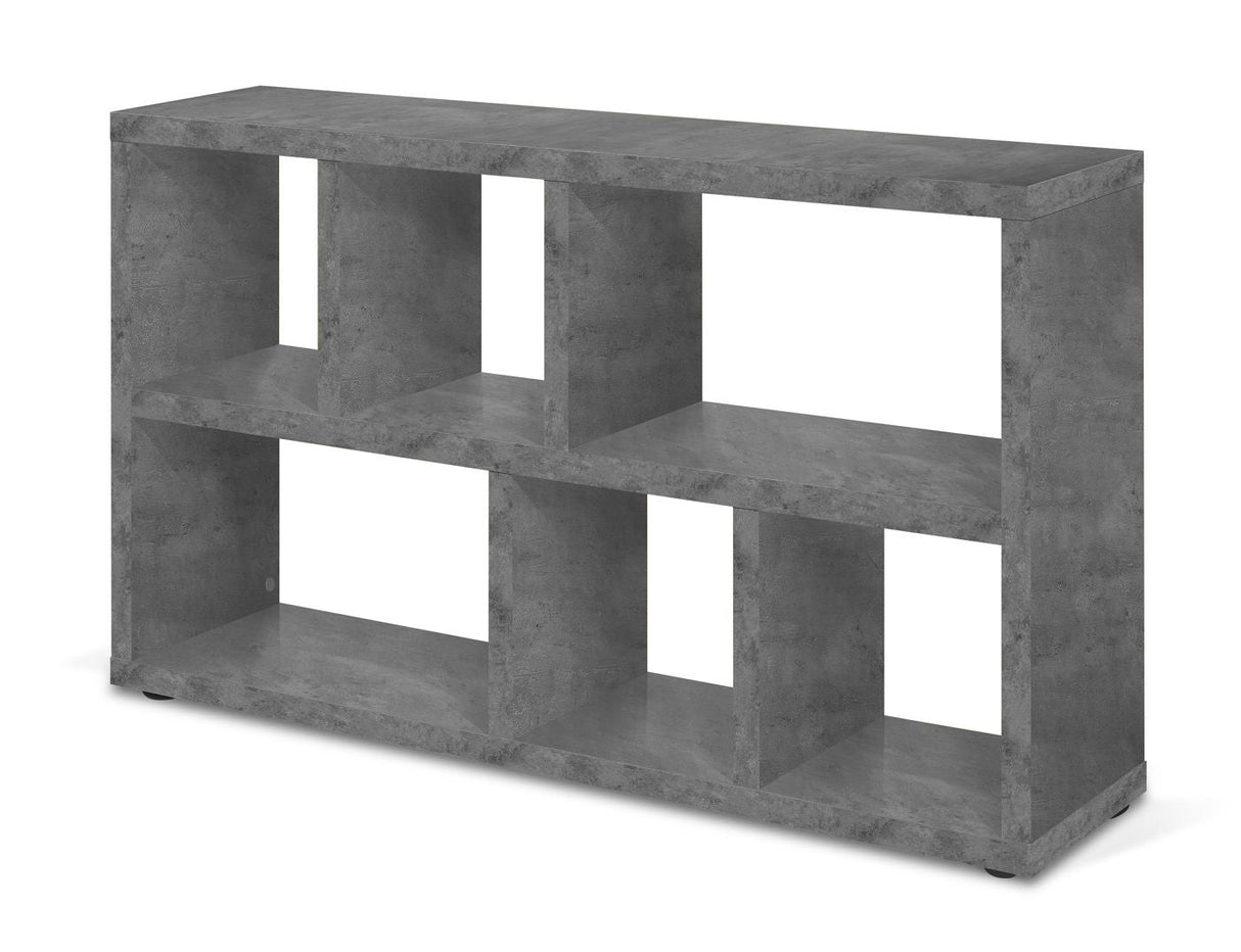 Temahome Berlin Shelf - Dark Concrete Grey Melamine