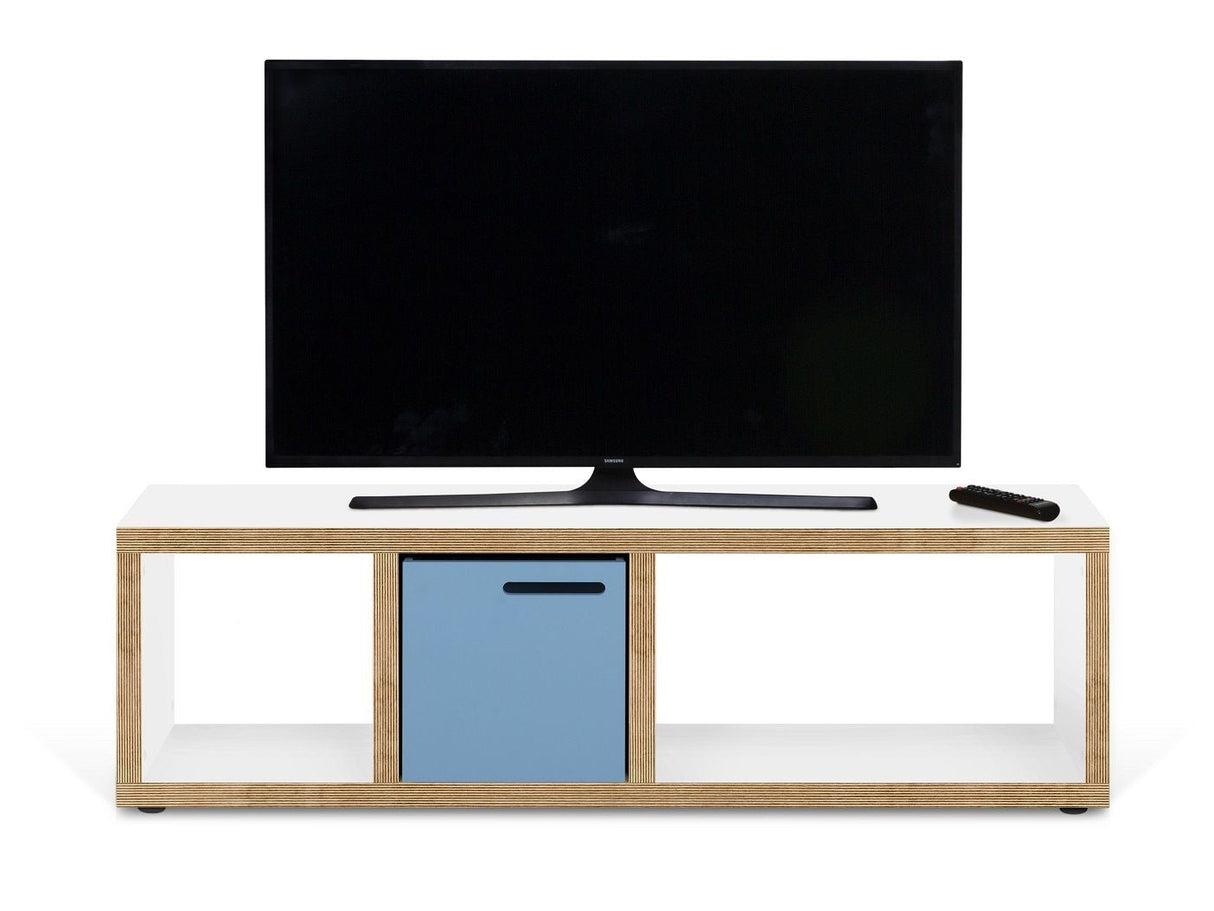 Temahome Berlin TVbord - Mat White/Nature