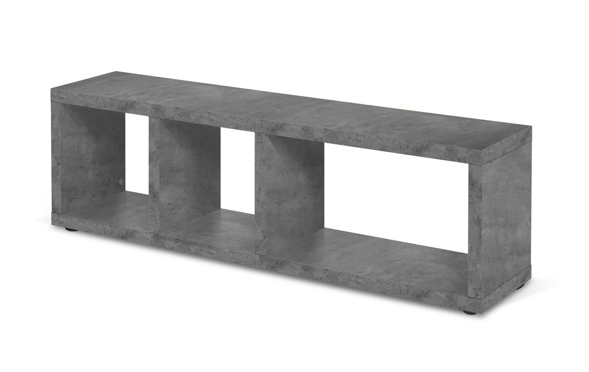 Temahome Berlin TVbord - Dark Concrete Grey Melamine