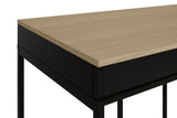 Temahome City Desk 130x50 - Light Oak Veneer/Black