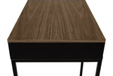 Temahome City Desk 130x50 - valnøtt/svart