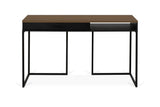 Temahome City Desk 130x50 - valnøtt/svart