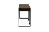 Temahome City Desk 130x50 - valnøtt/svart