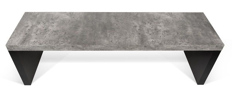 Temahome Detroit Bench - Gray Concrete Look