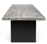 Theme Home Detroit Dining Table - Gray Concrete Look