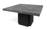 Temahome skumring spisebord - grått 130x130