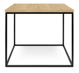 Temahome Gleam Side Table - Light Wood m/svart ramme 50 cm