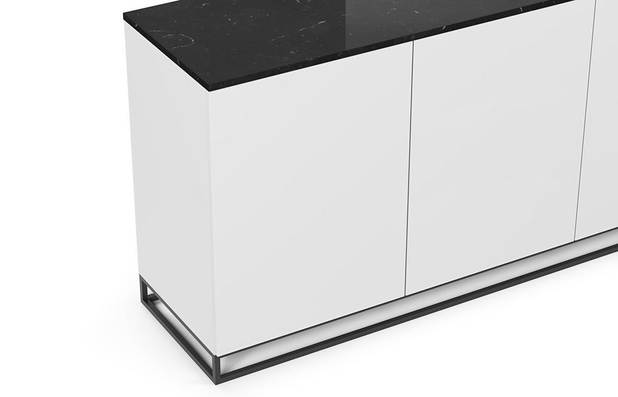 Temahome Bli med H2 Sideboard - Matt White/Black Marble