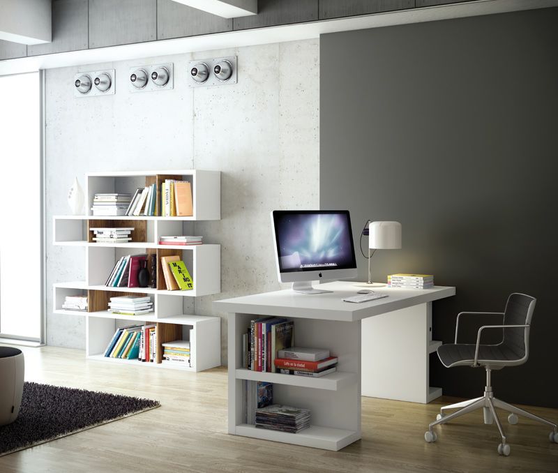 Temahome London Shelf - White/Walnut H: 160