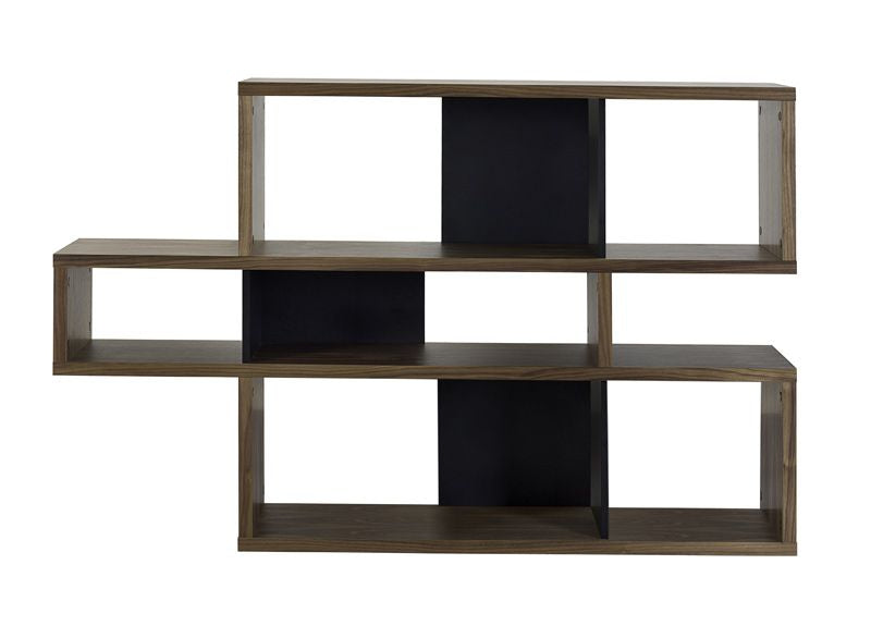 Temahome London Shelf - Walnut/Black H: 100