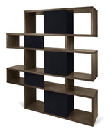 Temahome London Shelf - Walnut/Black H: 160