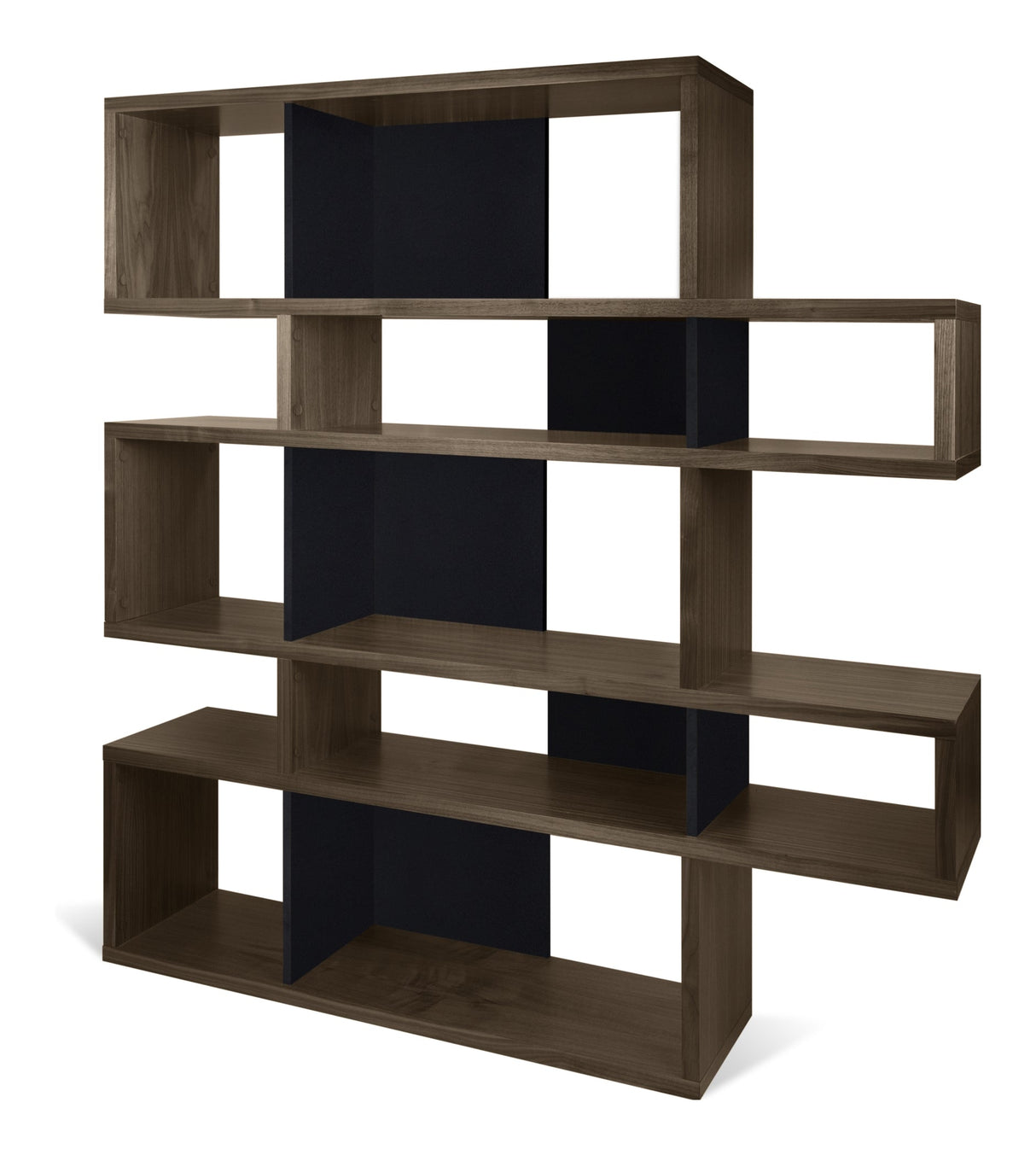 Temahome London Shelf - Walnut/Black H: 160