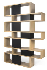 London Triple Bookhelf, Walnut Define/Matte Black