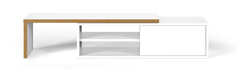 Theme Home Move TV Table - White