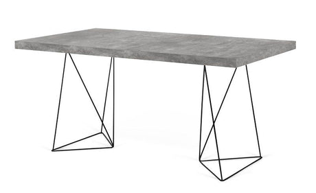 Temahome Multi Desk m/bøyer - svart