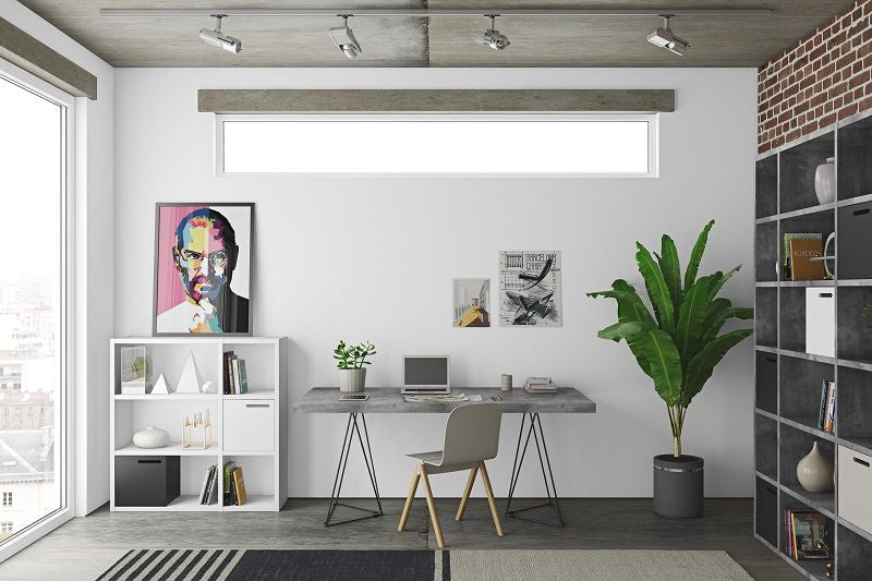 Temahome Multi Desk m/bøyer - svart