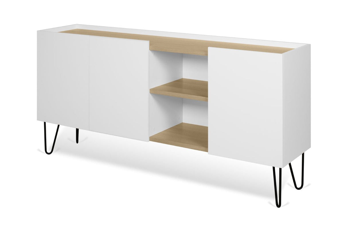 Temahome Nina Sideboard - Light Oak Veneer/Matte White