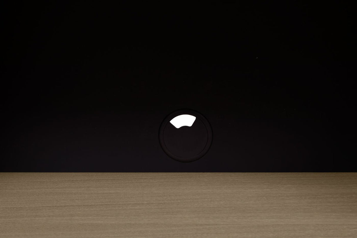 Theme Home Nina Table - Light Oak Veneer/Matte Black