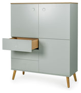 Dot Sideboard 3 Doors+3 -skuffer, eik/salvie