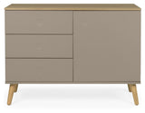 Dot Sideboard 79x109x43 - taupe/eik