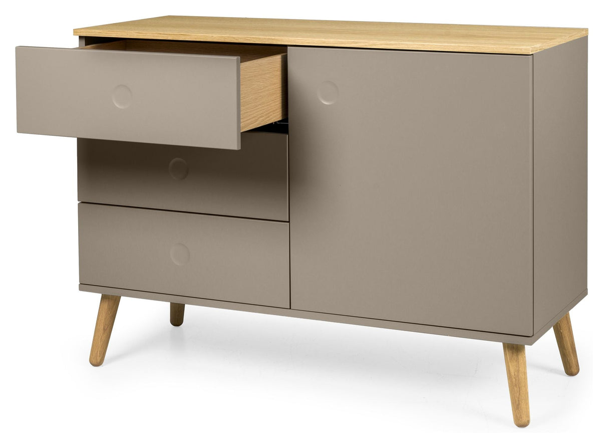 Dot Sideboard 79x109x43 - taupe/eik