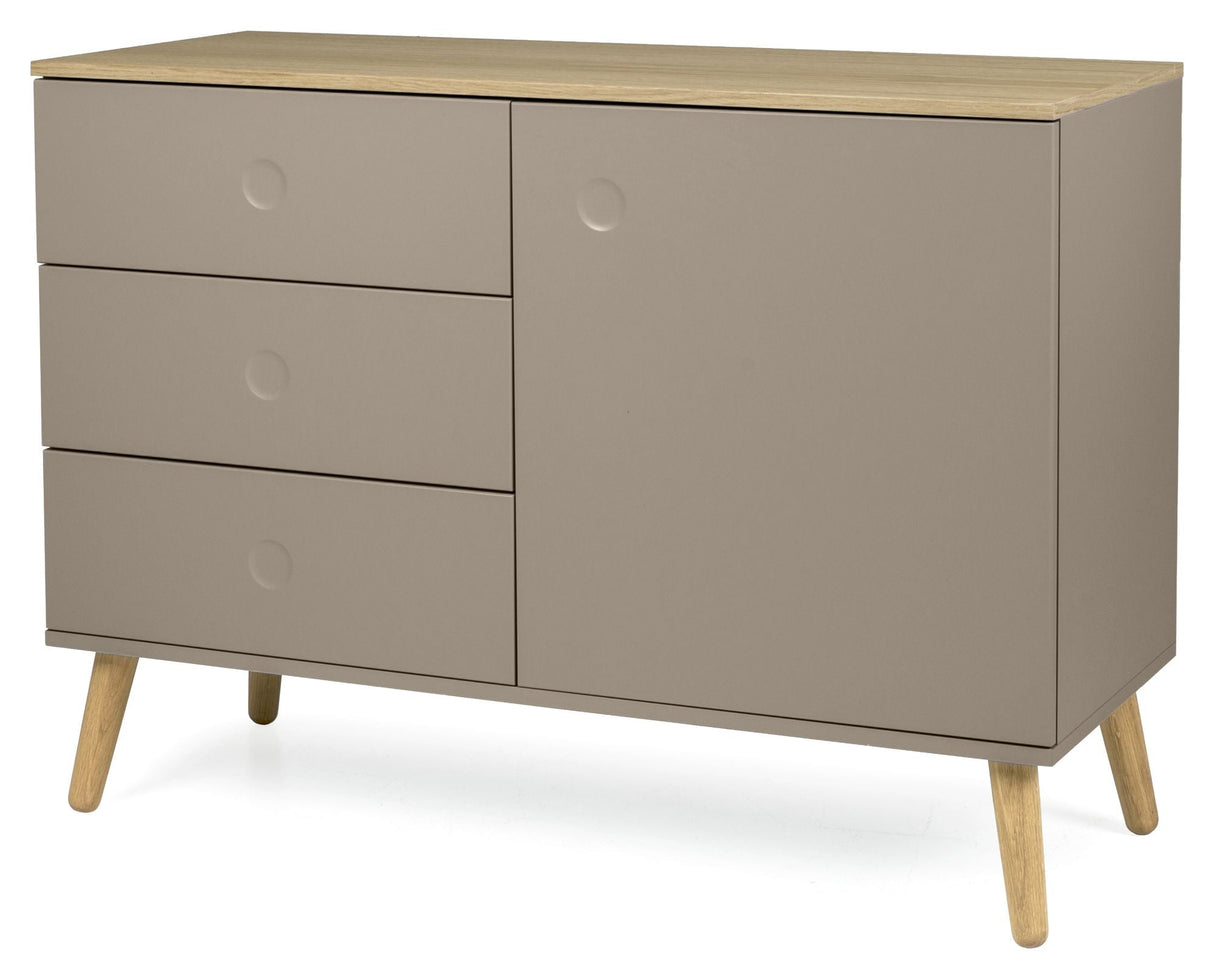 Dot Sideboard 79x109x43 - taupe/eik