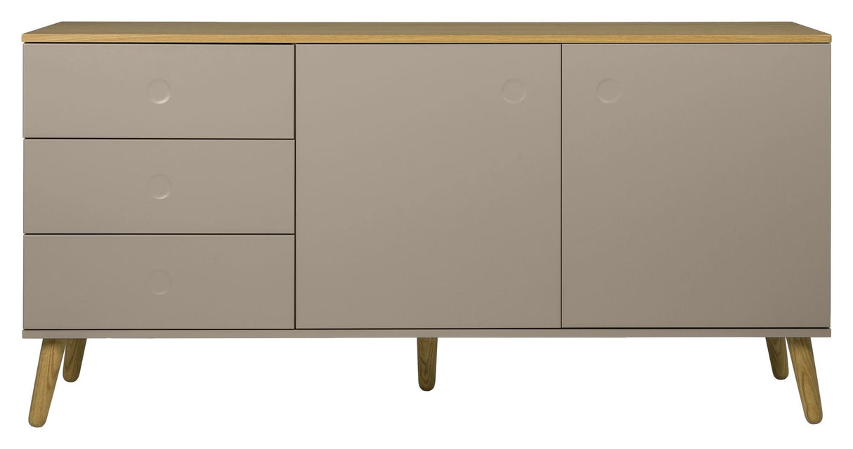 Dot Sideboard 79x162x43 - taupe/eik