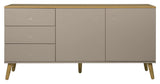 Dot Sideboard 79x162x43 - taupe/eik