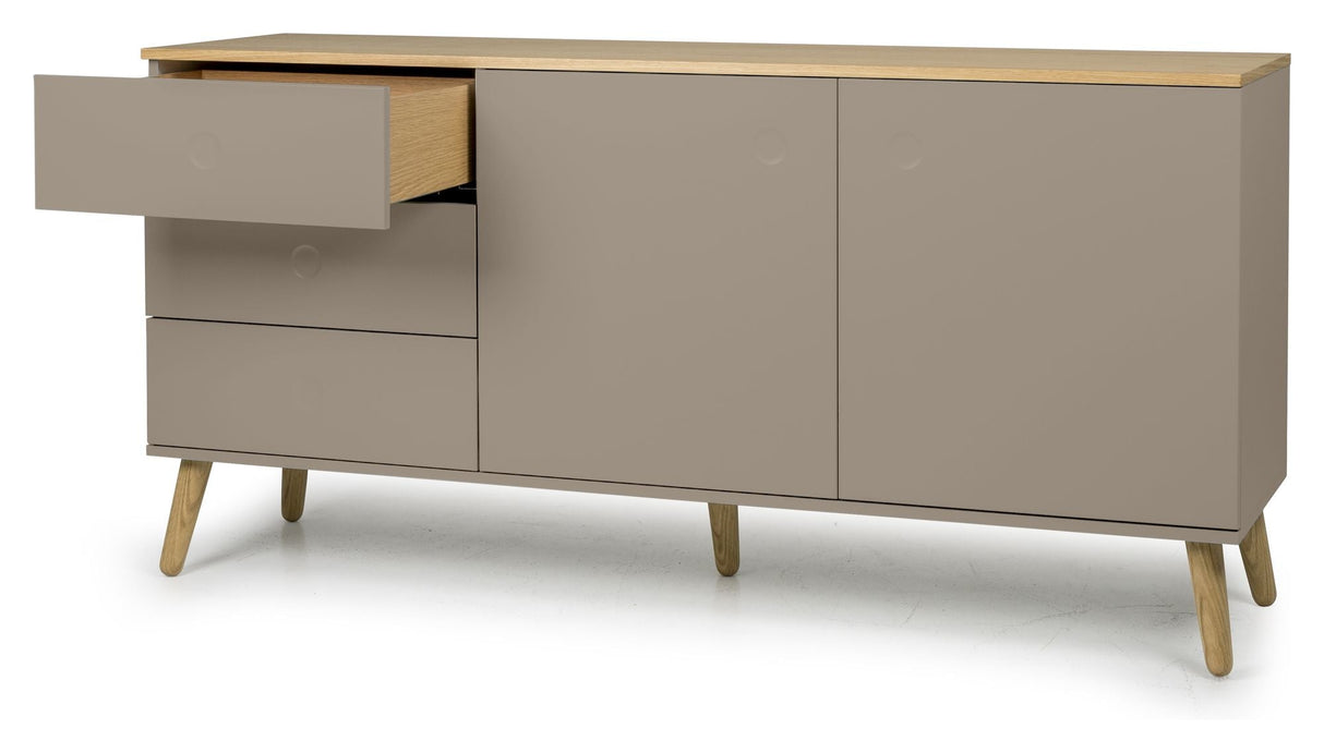 Dot Sideboard 79x162x43 - taupe/eik