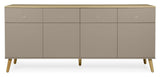 Dot Sideboard 86x192x43 - taupe/eik