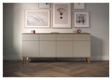 Dot Sideboard 86x192x43 - taupe/eik