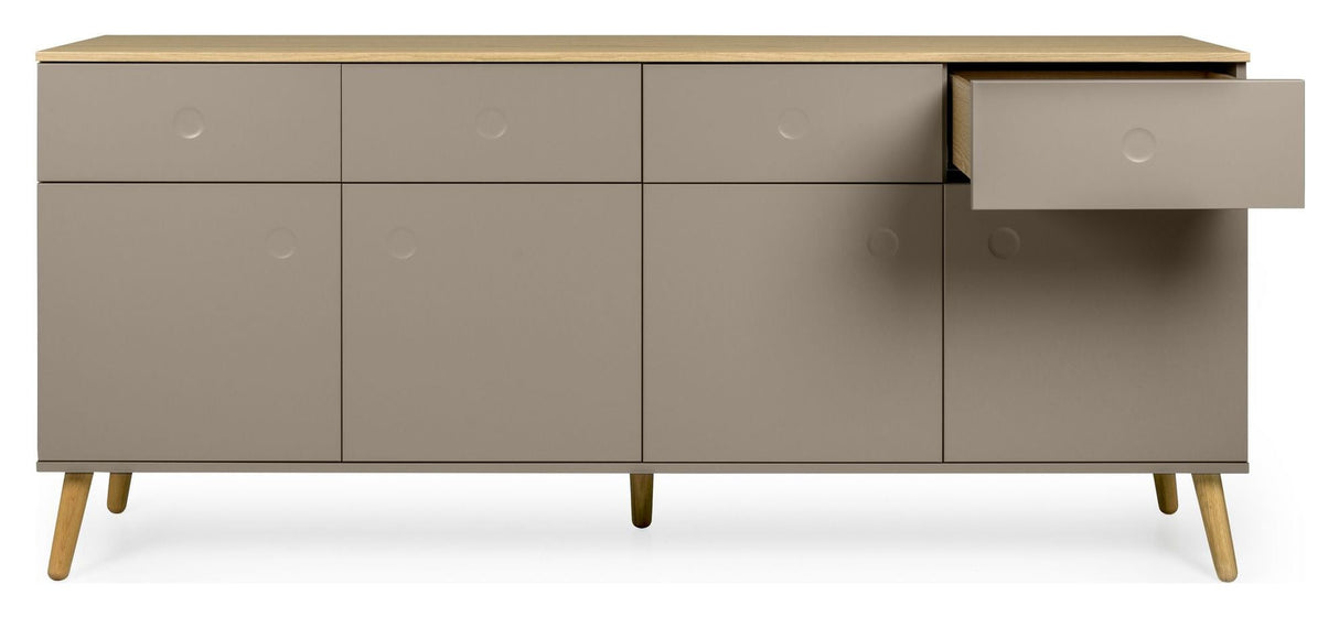 Dot Sideboard 86x192x43 - taupe/eik