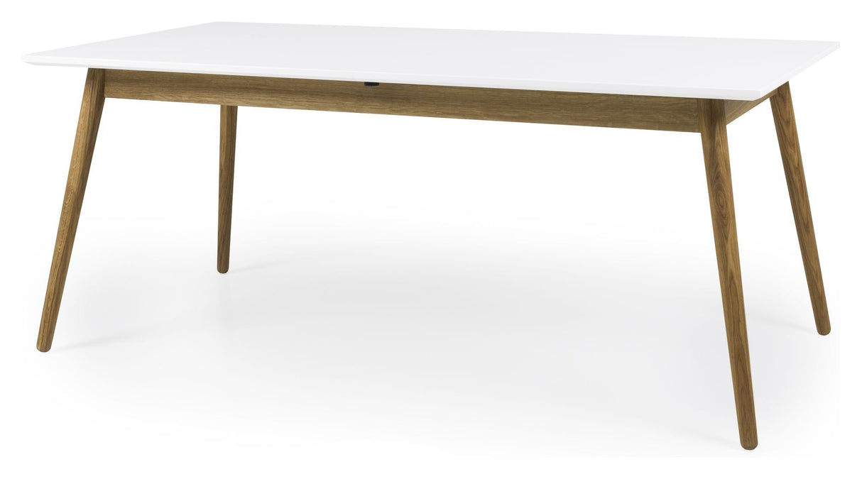 Tenzo - Dot Dining Table 180/240x90, eik, hvit