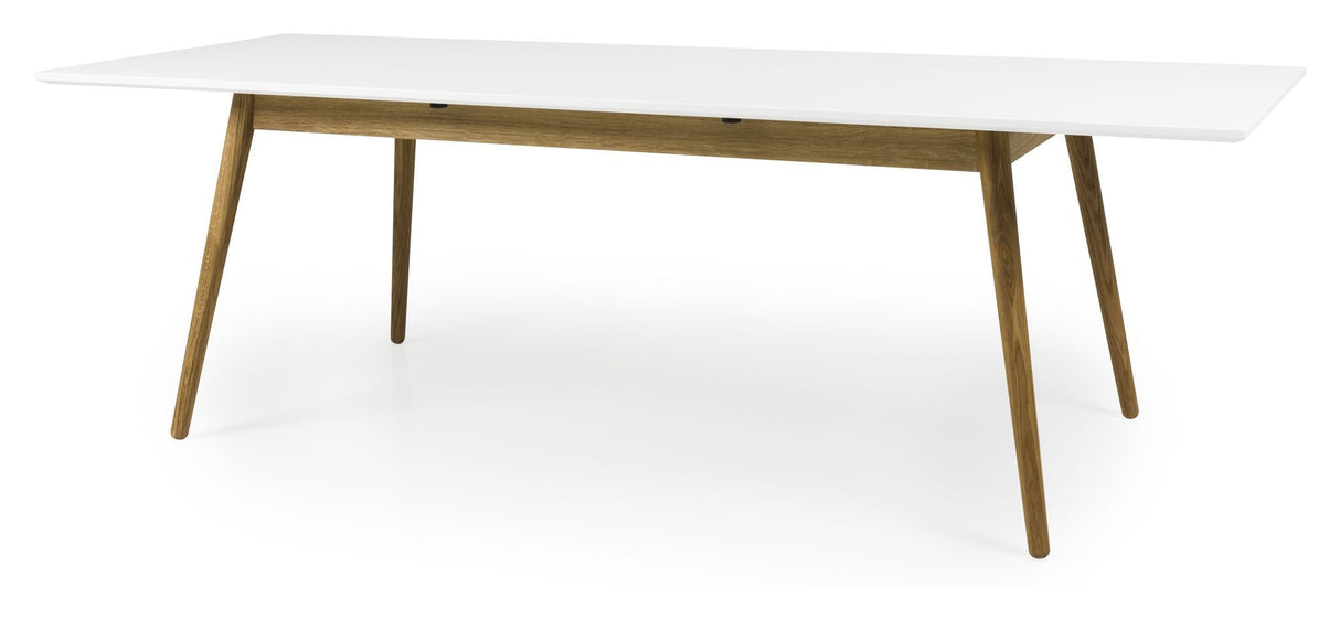 Tenzo - Dot Dining Table 180/240x90, eik, hvit