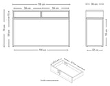 Lippkonsoll tabell 118x76x36 - grønn