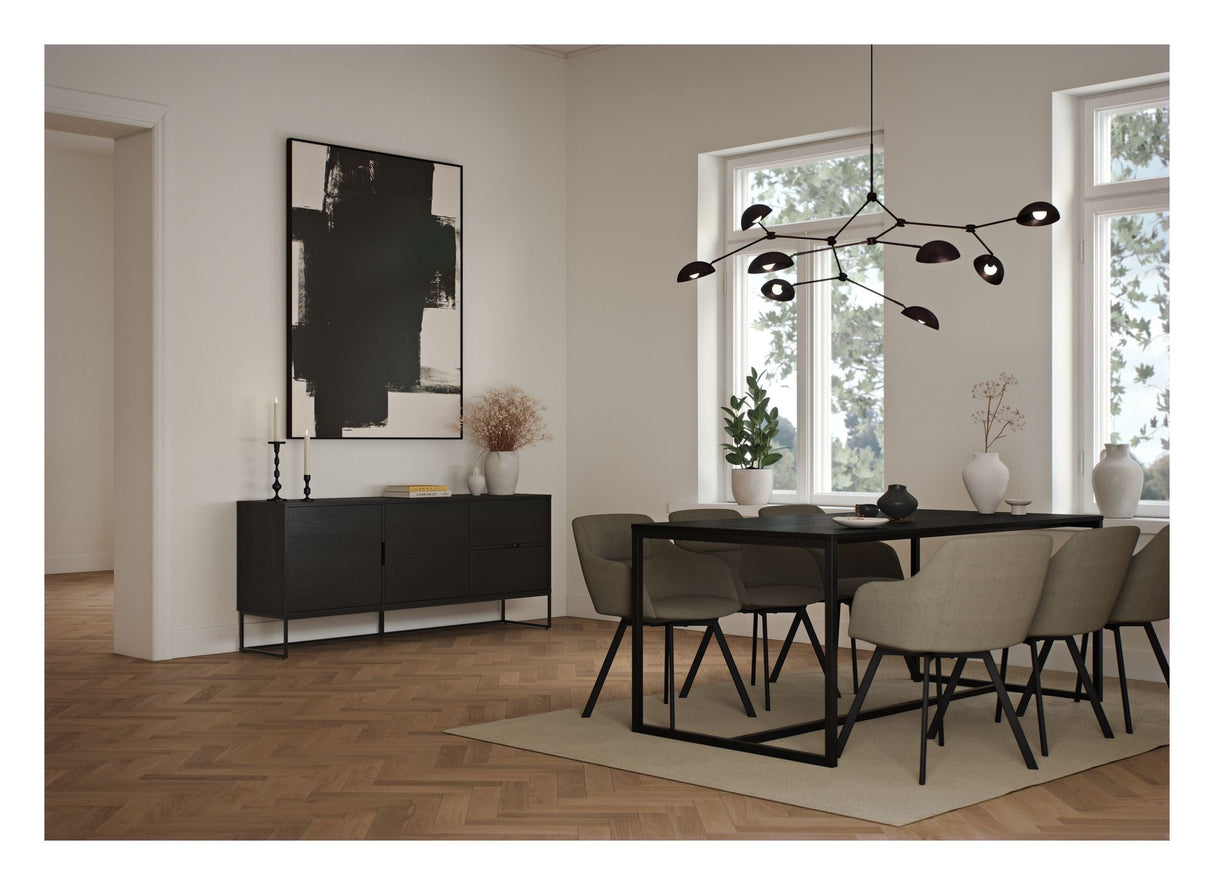 Lipp Sideboard 176x40 - Ash/Black