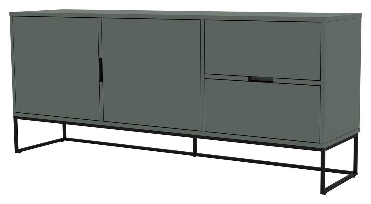 Tenzo Lipp Sideboard w. 2 skuffer - matt grønn