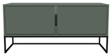 Tenzo - Lipp TV -bord, Matte Green, B: 118