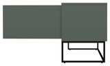 Tenzo - Lipp TV -bord, Matte Green, B: 118