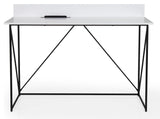 Tenzo Tell Desk, White w. Svart ramme, 120 cm