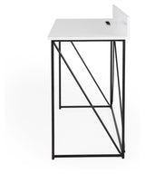 Tenzo Tell Desk, White w. Svart ramme, 120 cm