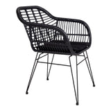 Trieste Garden Chair, Black Polyrattan