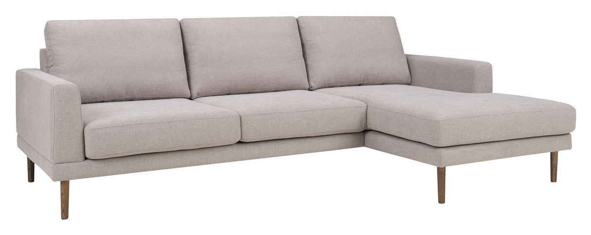 Elmeberg 2-seters sofa med Chaise Longue, høyre ansiktet