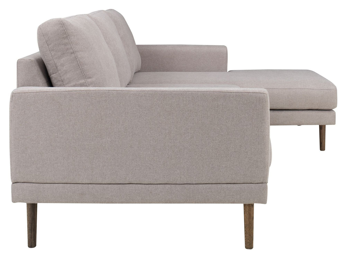 Elmeberg 2-seters sofa med Chaise Longue, høyre ansiktet