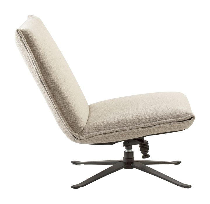 Flint Lounge Chair med tiltfunksjon, beige tekstil