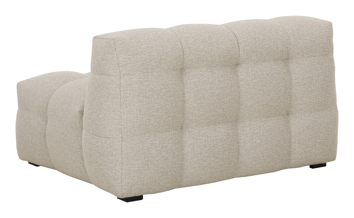 Hudson Lounge Chair, Beige Bouclé